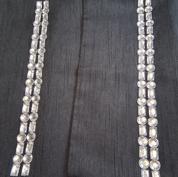 Set of Two Black Table Runners - Picture 2 of 5